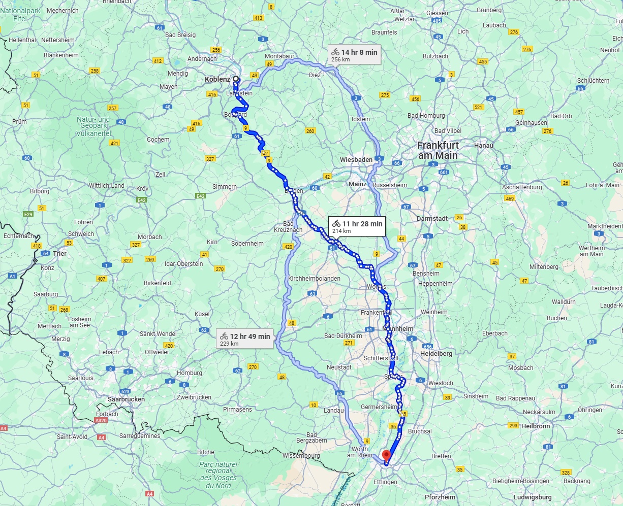 Anreise von Koblenz Zu Karlsruhe Über 