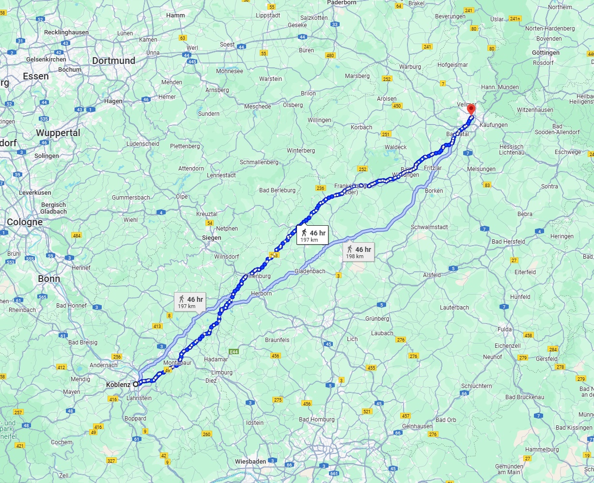 Anreise von Koblenz Zu Kassel Über 