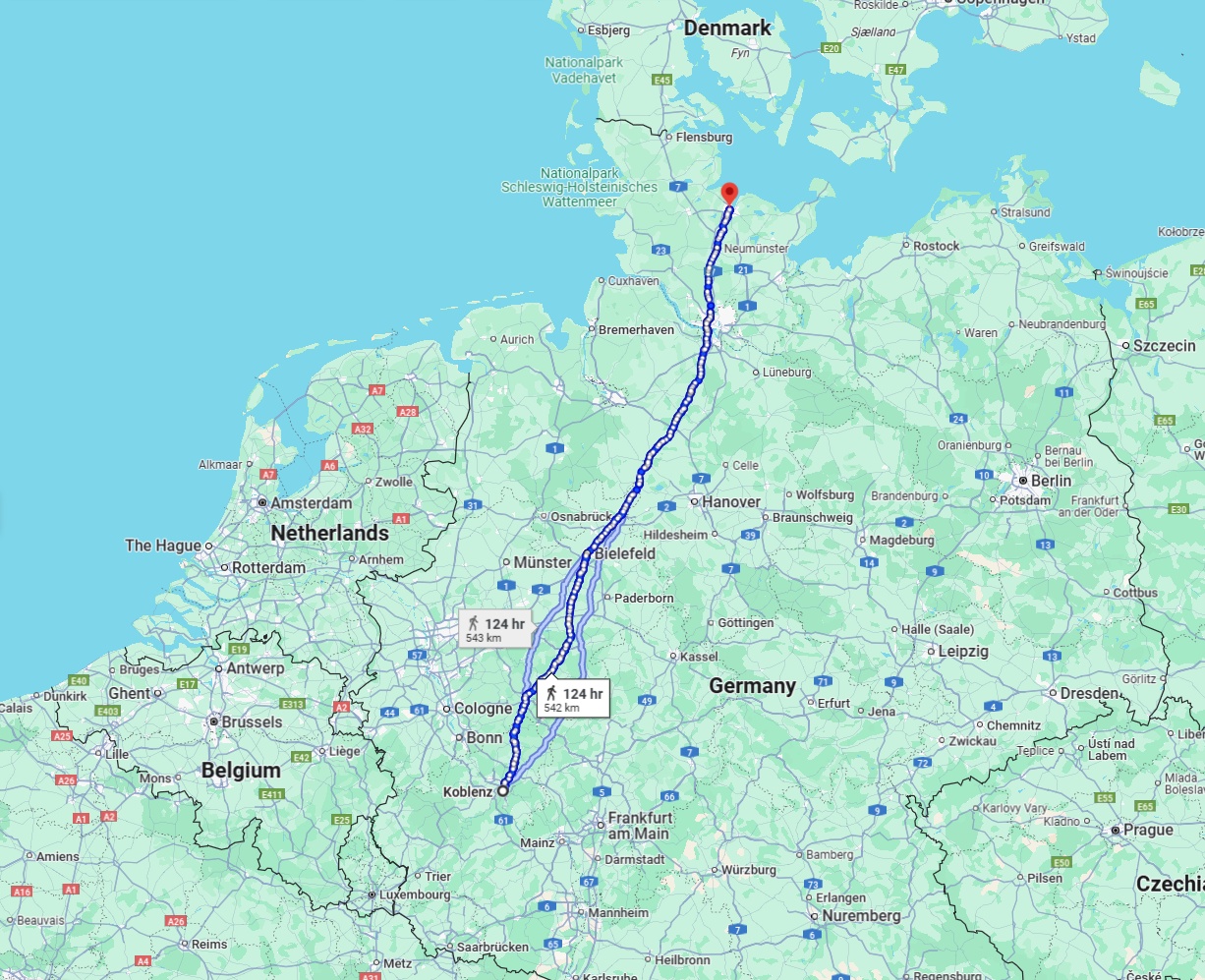 Anreise von Koblenz Zu Kiel Über 