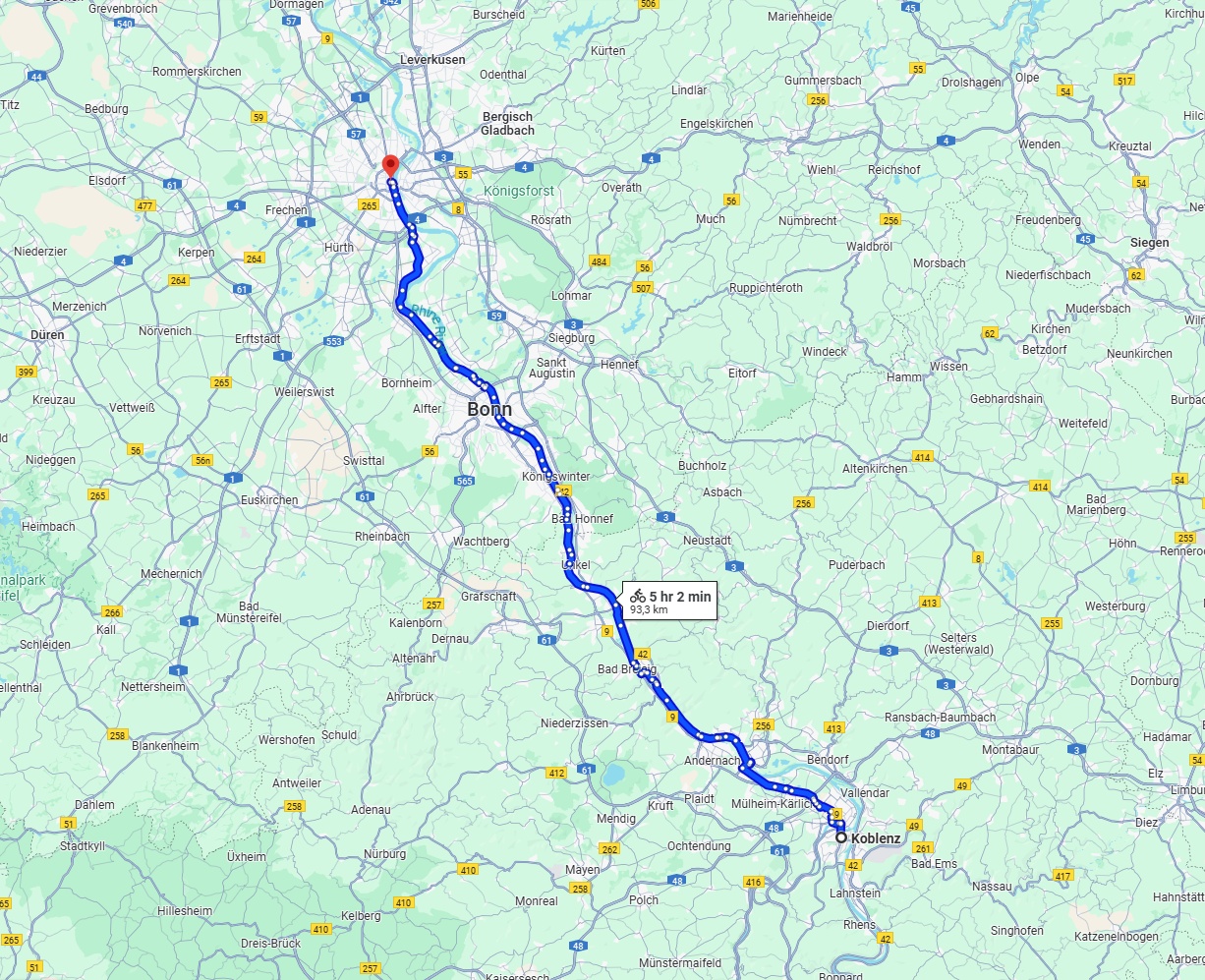 Anreise von Koblenz Zu Köln Über 
