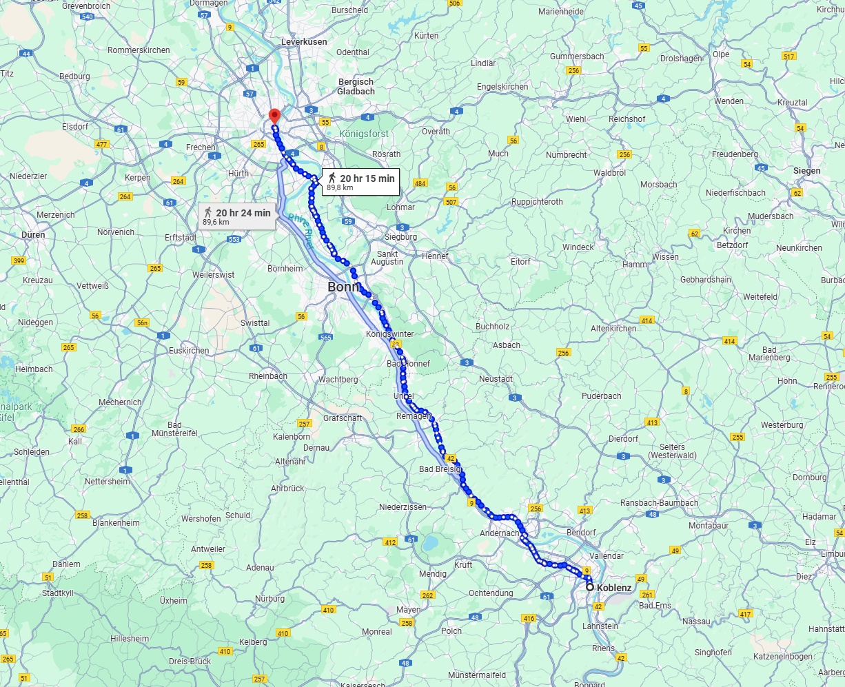 Anreise von Koblenz Zu Köln Über 