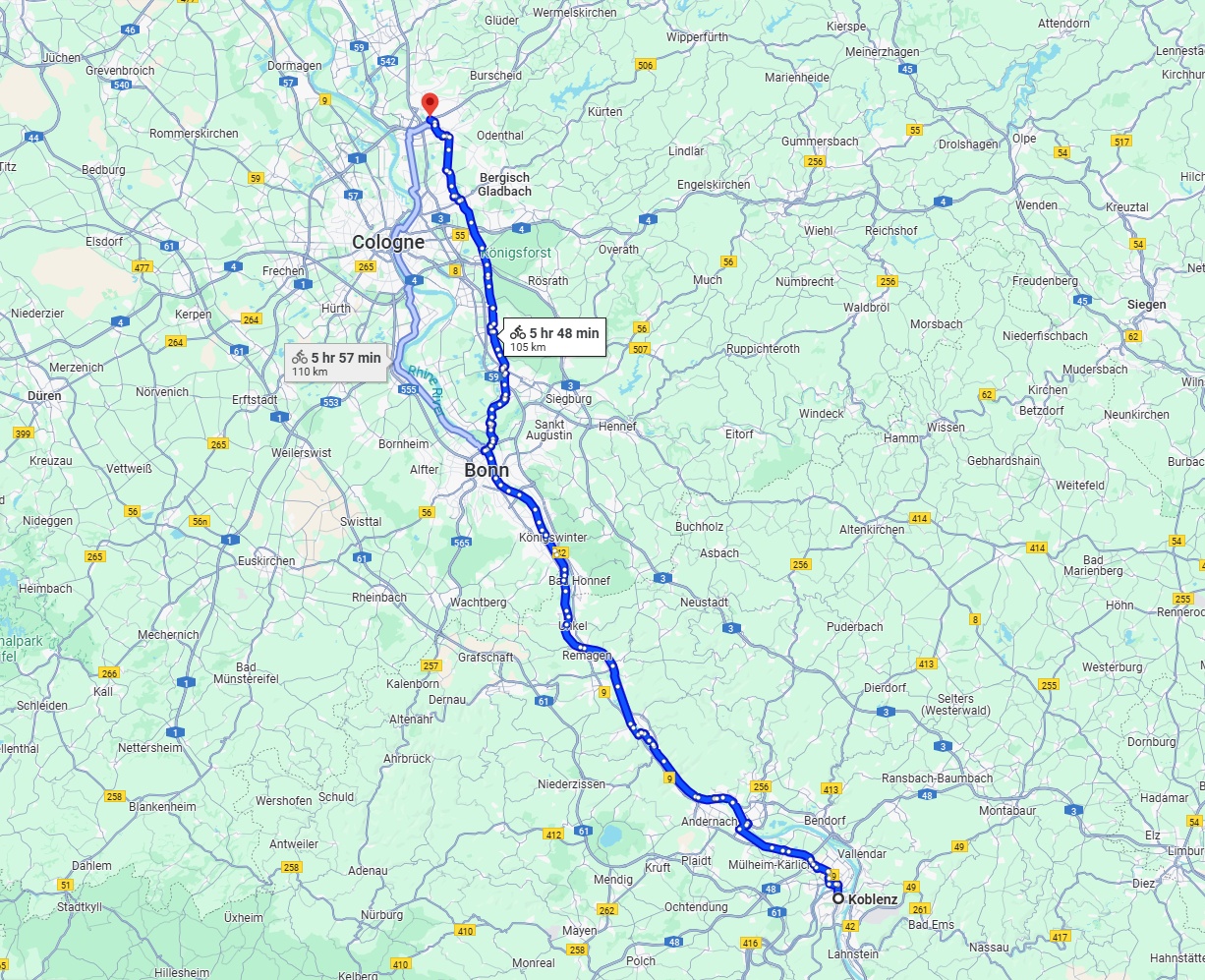 Anreise von Koblenz Zu Leverkusen Über 