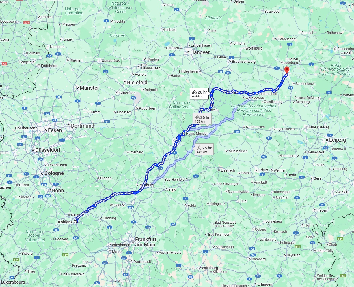 Anreise von Koblenz Zu Magdeburg Über 