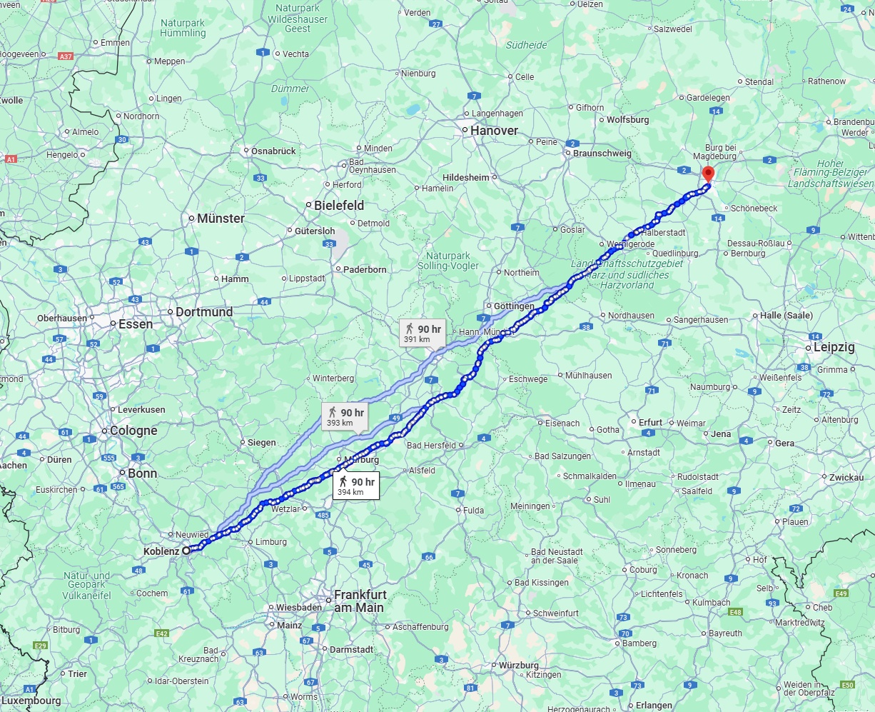 Anreise von Koblenz Zu Magdeburg Über 