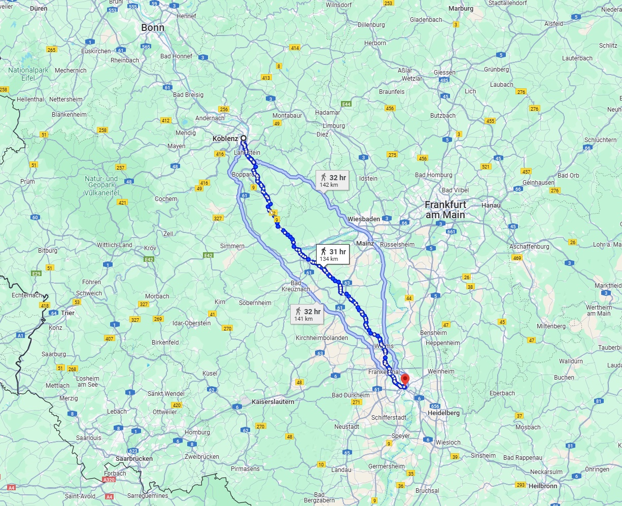 Anreise von Koblenz Zu Mannheim Über 