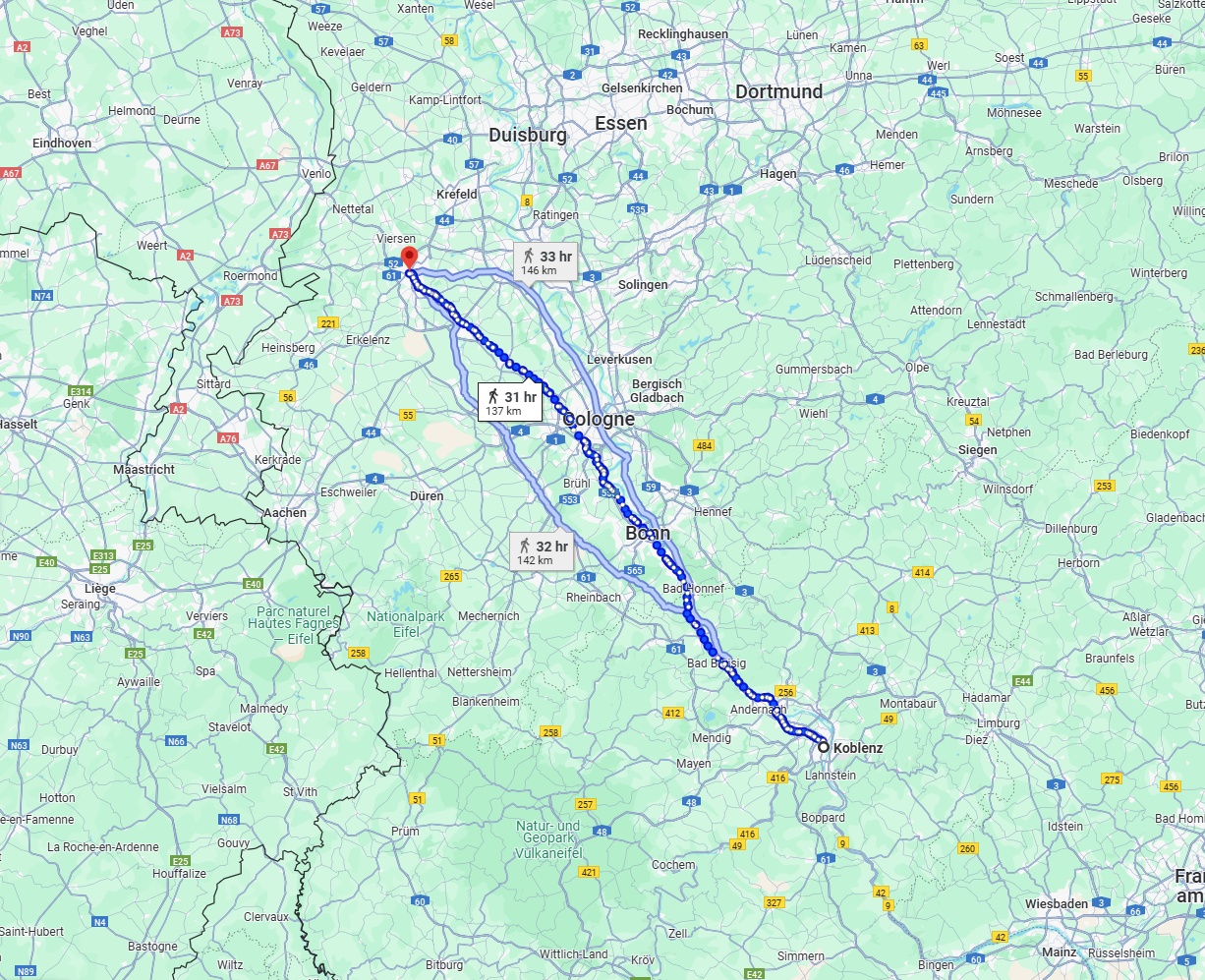 Anreise von Koblenz Zu Mönchengladbach Über 
