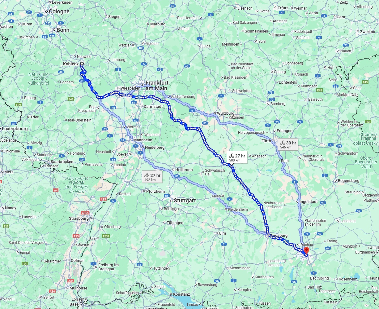 Anreise von Koblenz Zu München Über 