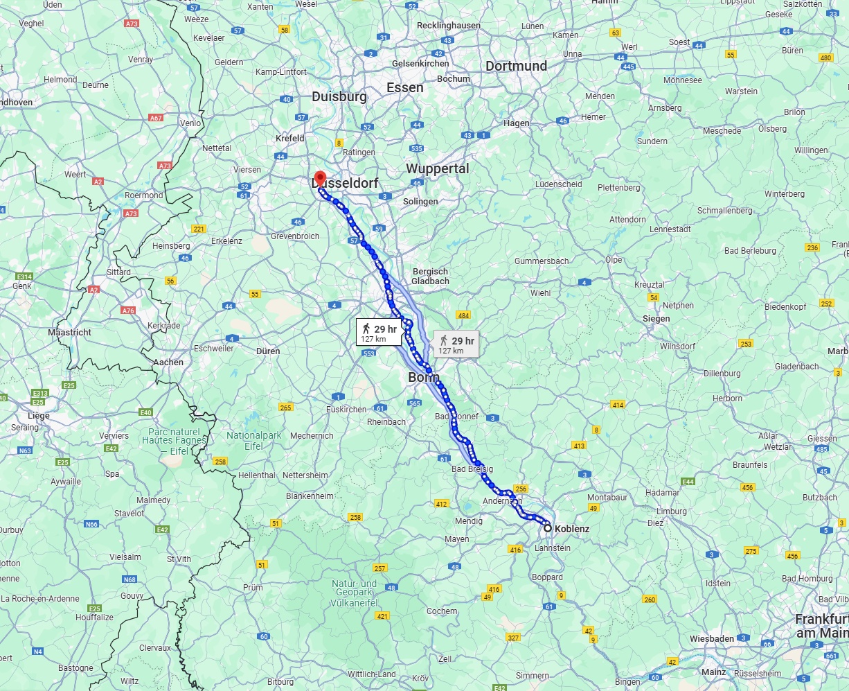 Anreise von Koblenz Zu Neuss Über 