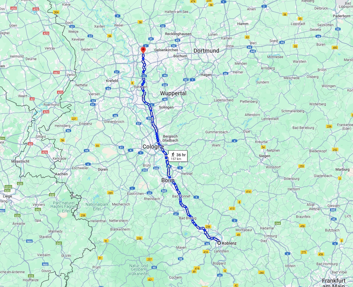 Anreise von Koblenz Zu Oberhausen Über 