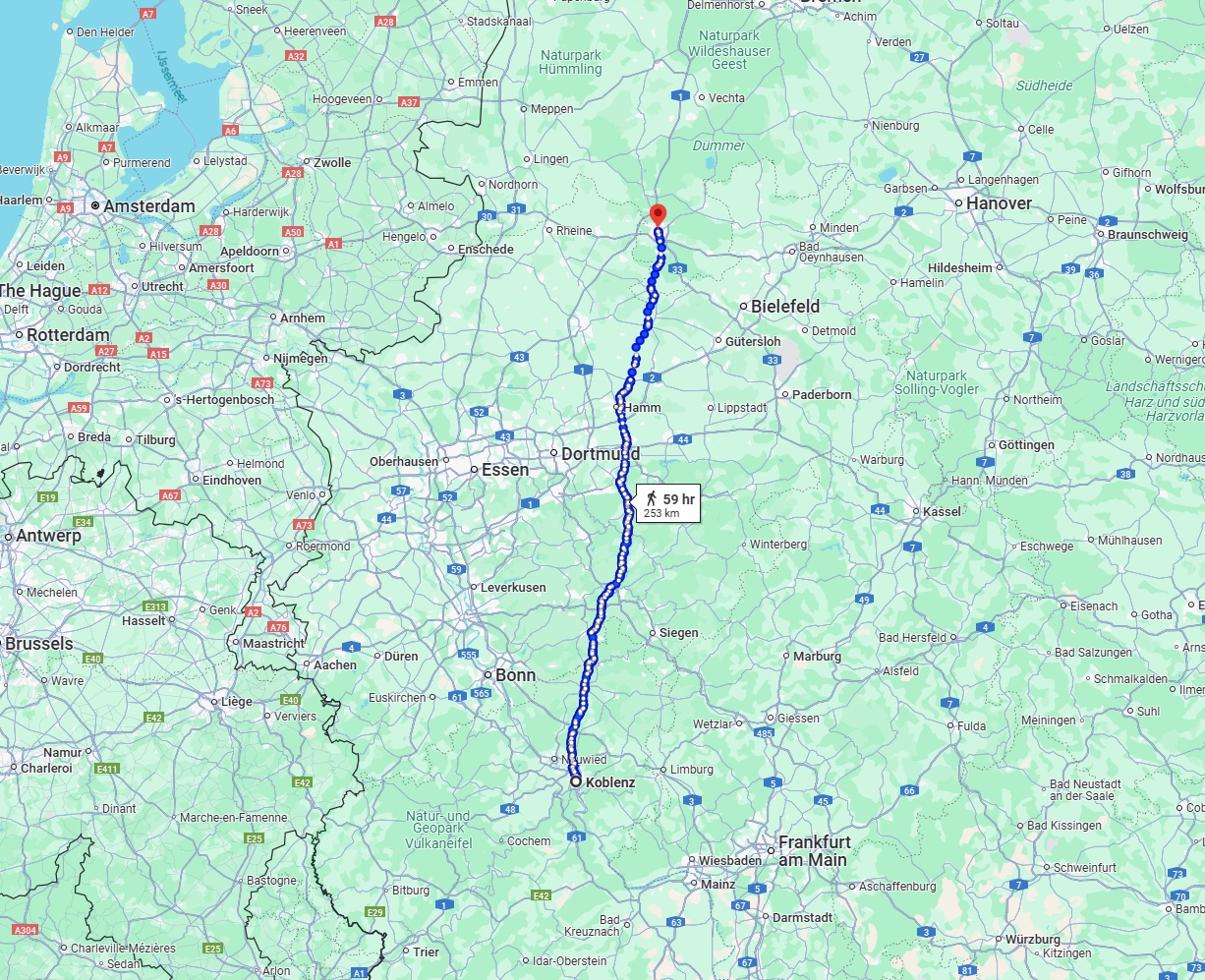 Anreise von Koblenz Zu Osnabrück Über 
