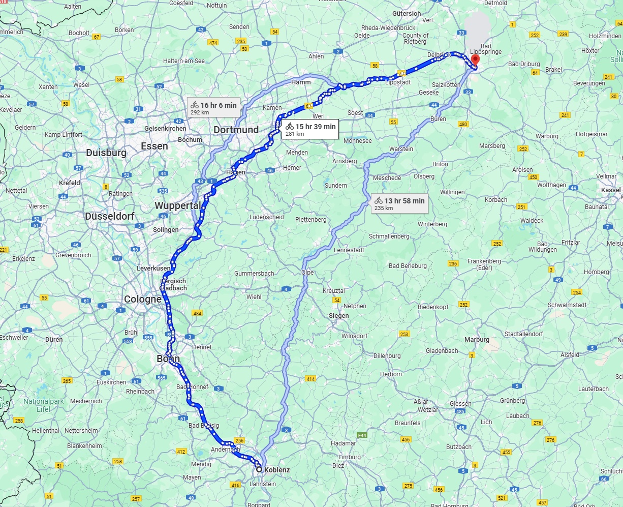 Anreise von Koblenz Zu Paderborn Über 