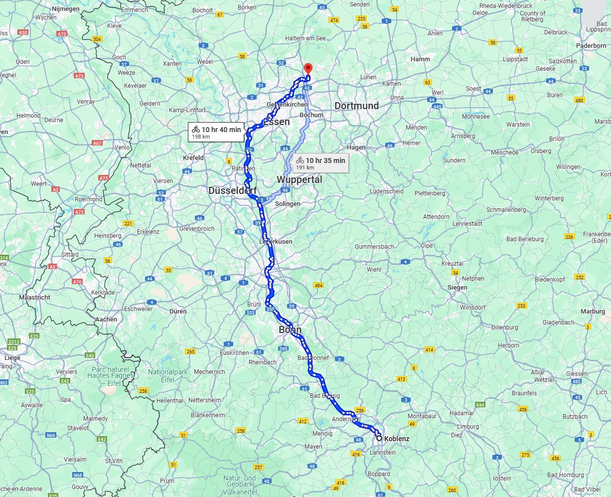 Anreise von Koblenz Zu Recklinghausen Über 