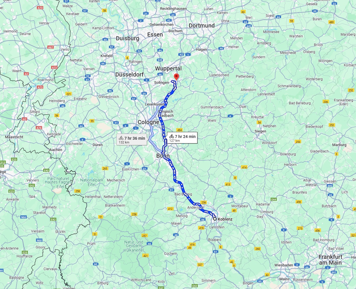 Anreise von Koblenz Zu Remscheid Über 