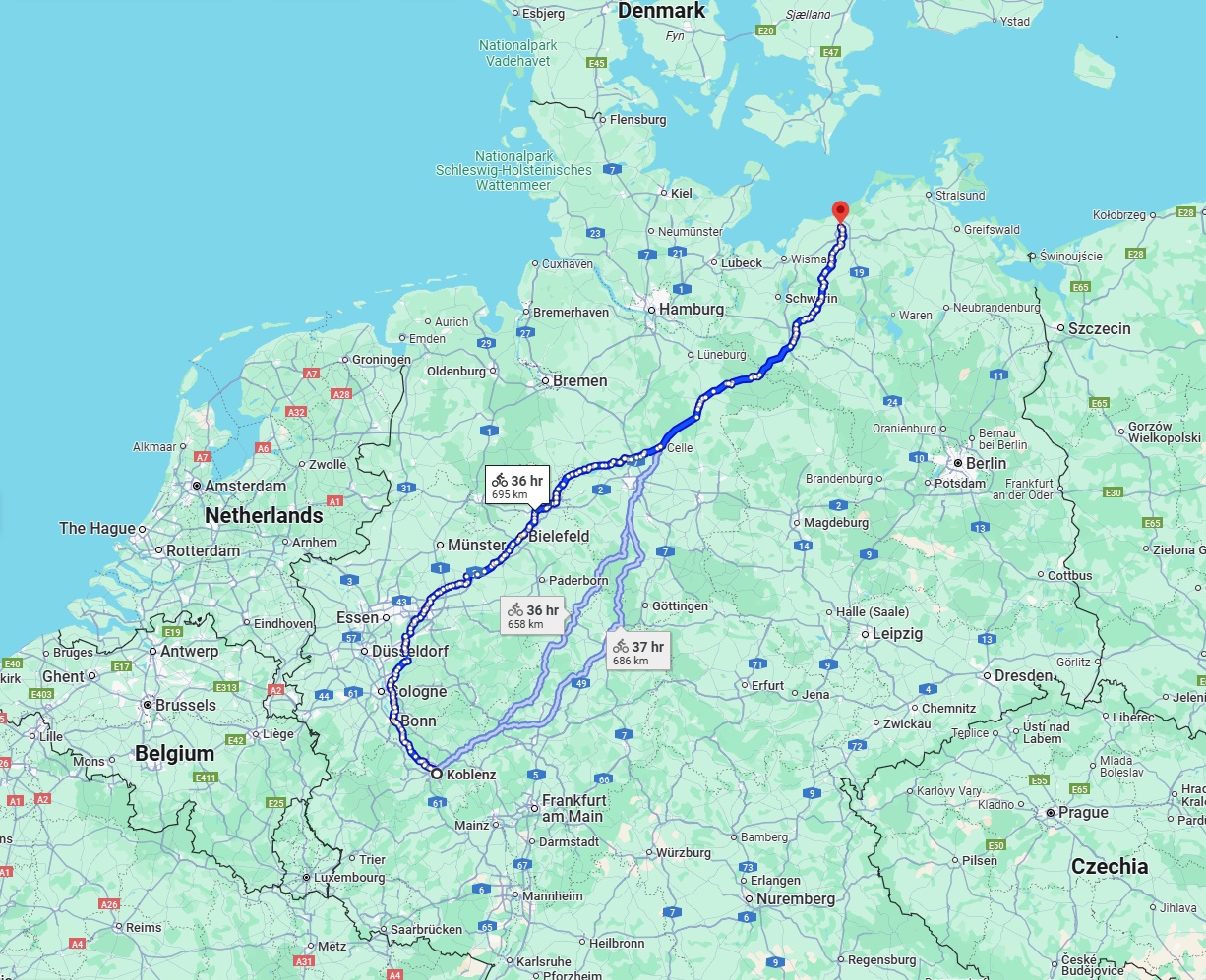 Anreise von Koblenz Zu Rostock Über 