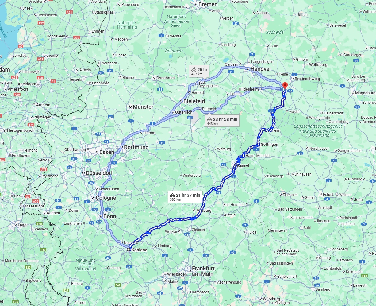 Anreise von Koblenz Zu Salzgitter Über 