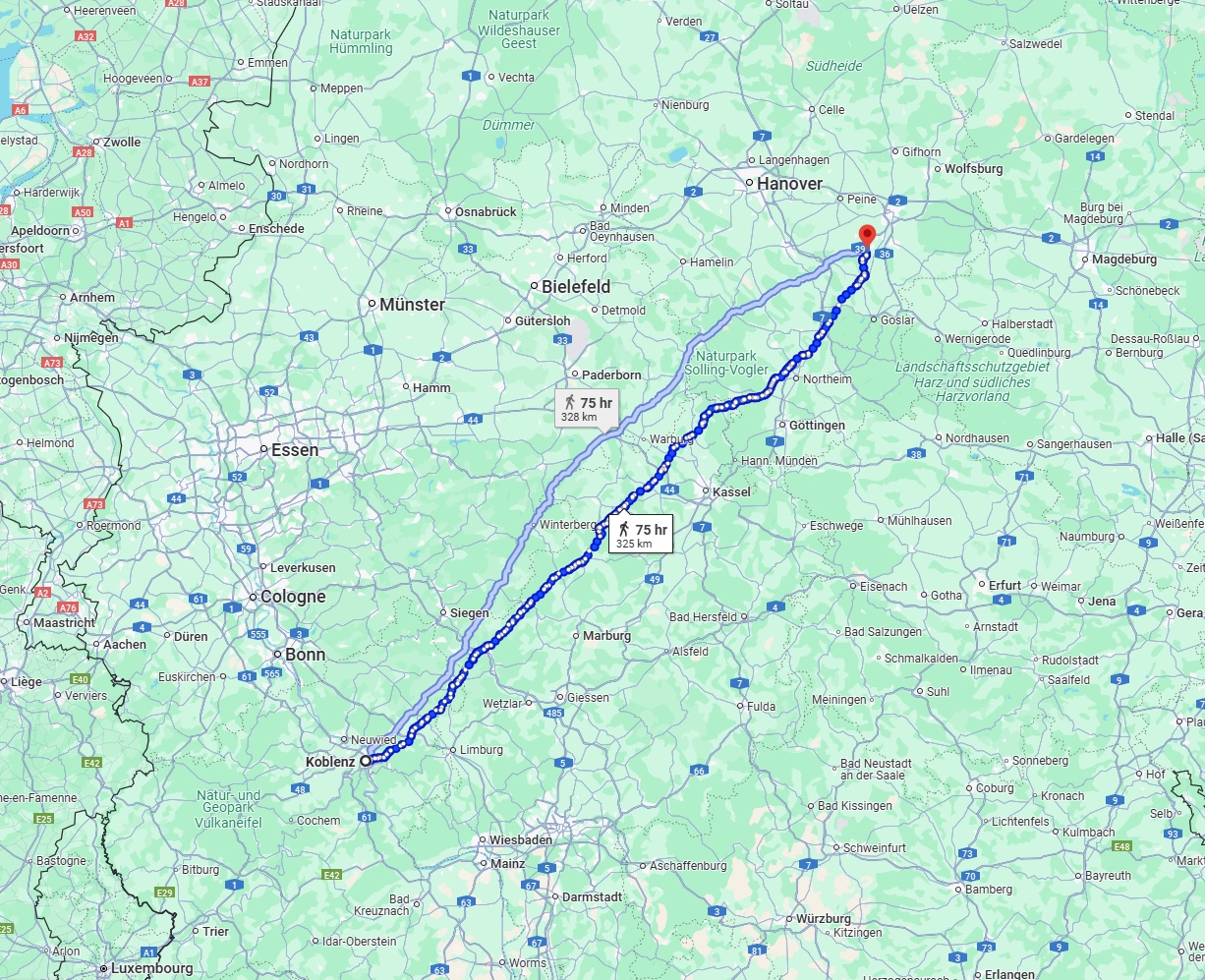 Anreise von Koblenz Zu Salzgitter Über 