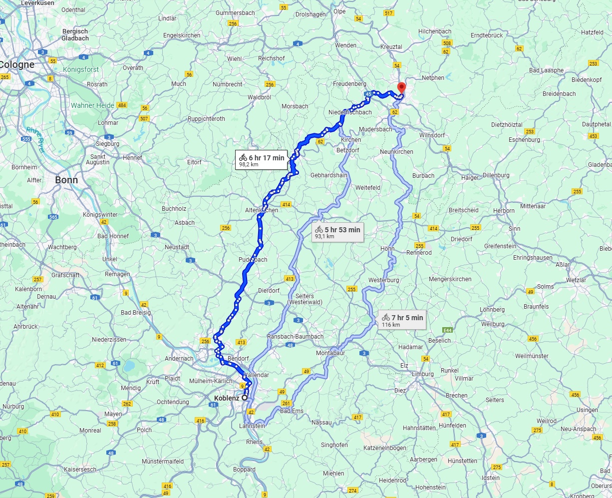 Anreise von Koblenz Zu Siegen Über 