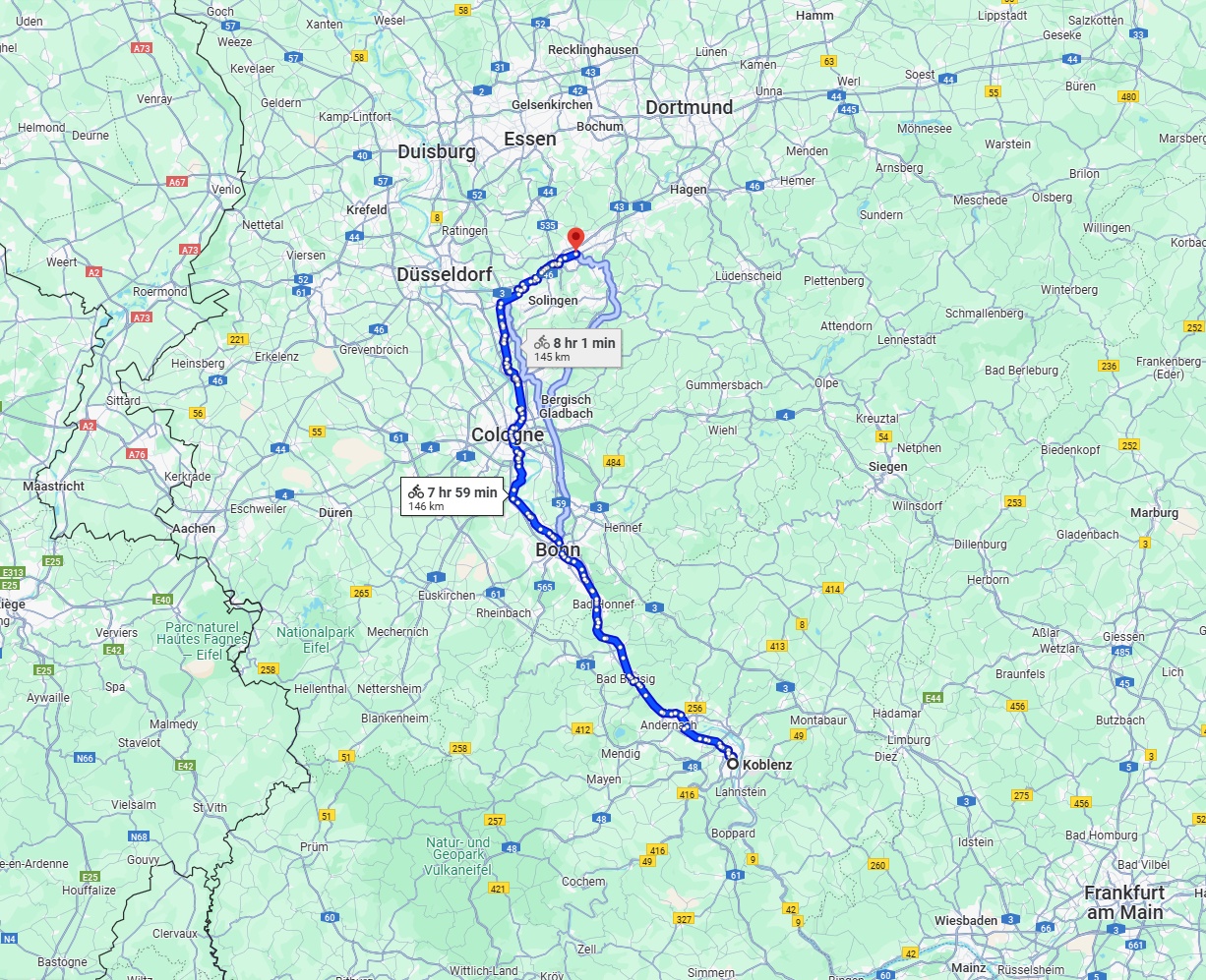 Anreise von Koblenz Zu Wuppertal Über 
