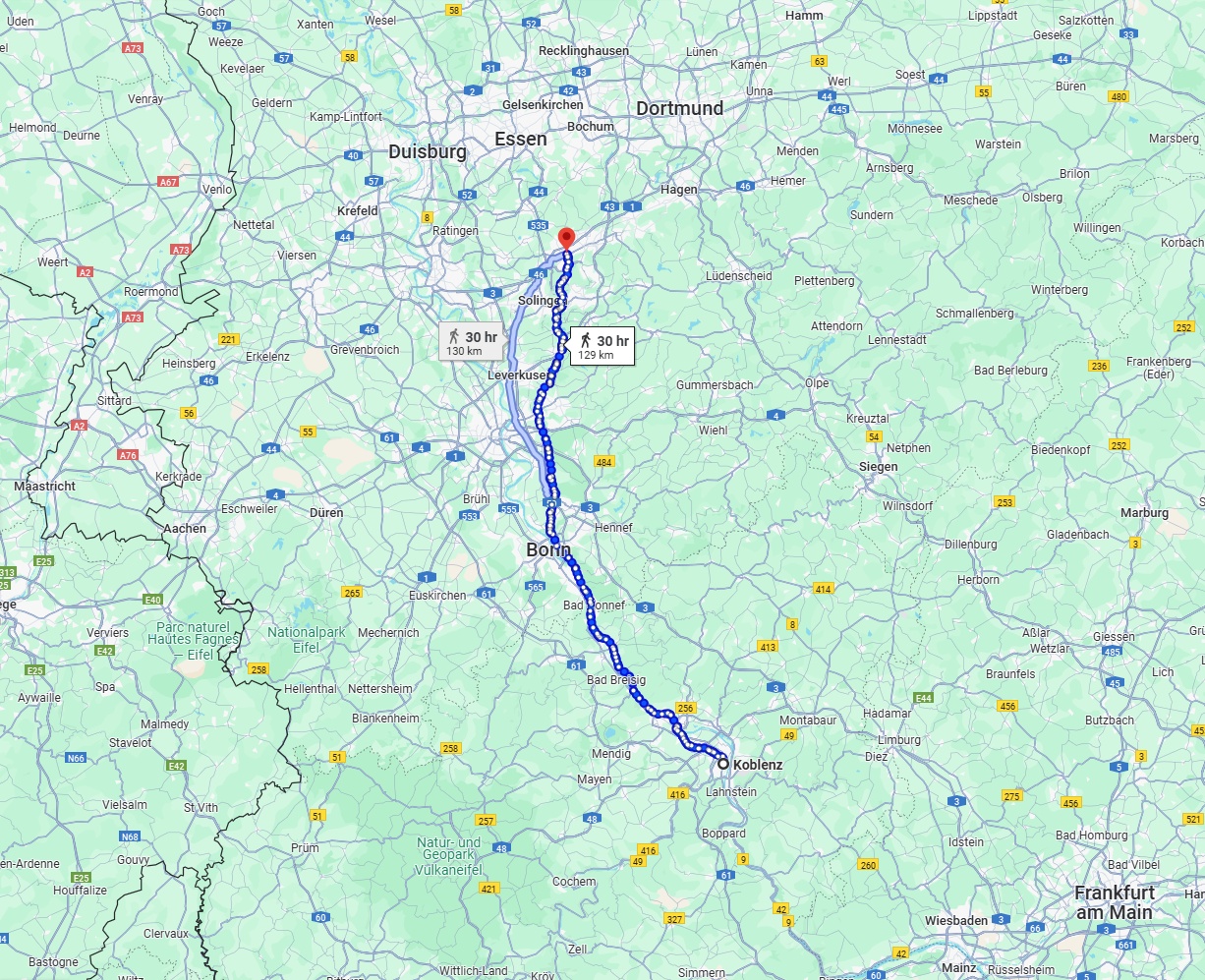 Anreise von Koblenz Zu Wuppertal Über 