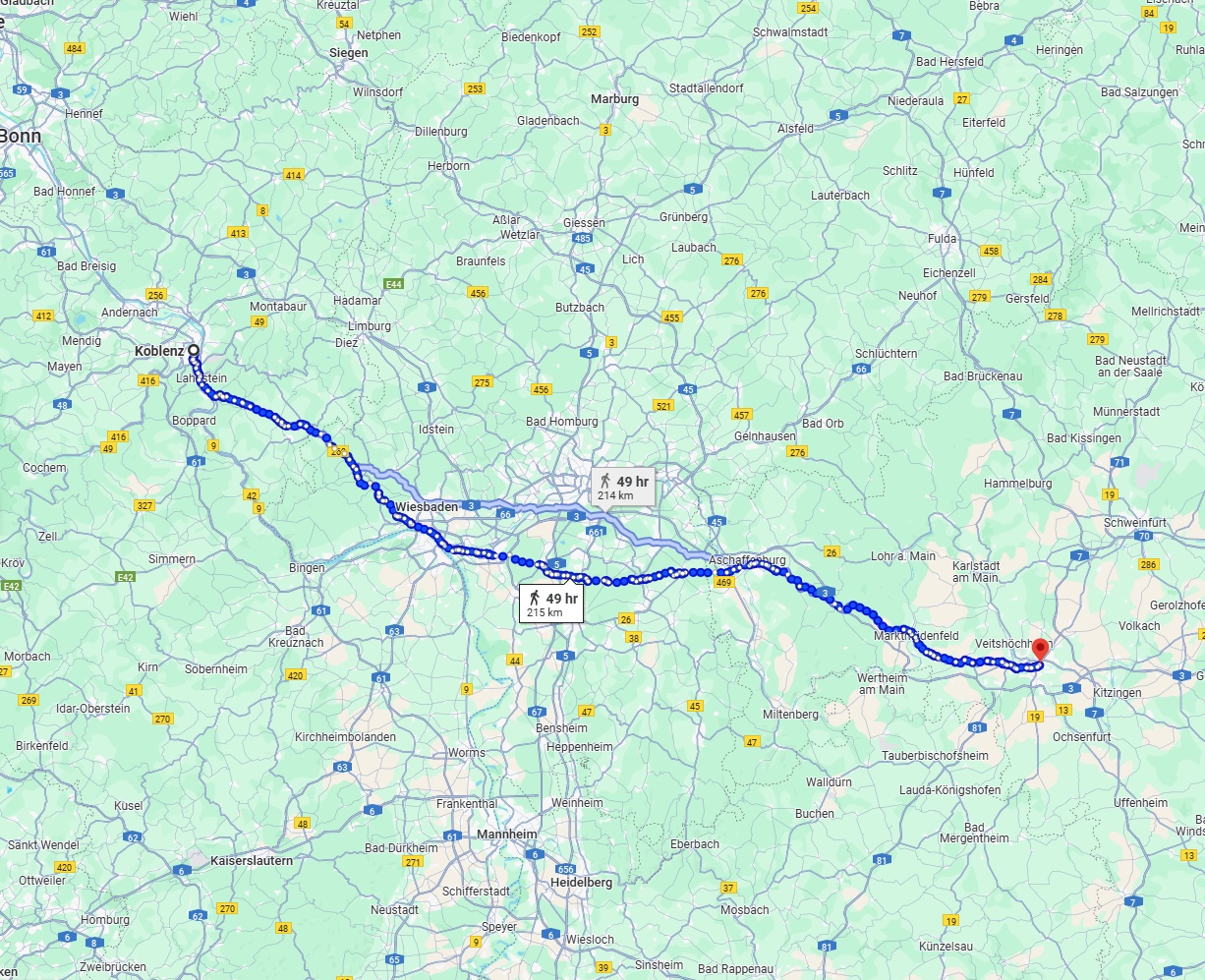 Anreise von Koblenz Zu Würzburg Über 