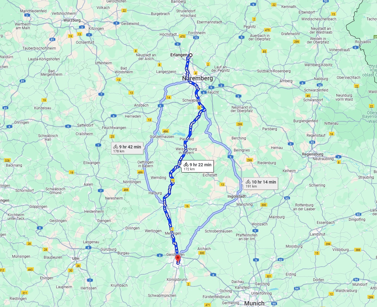 Anreise von Erlangen Zu Augsburg Über 