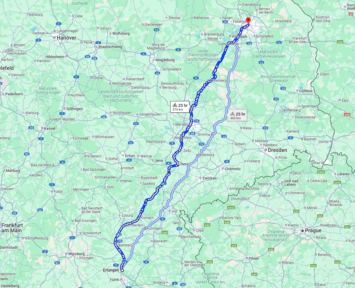 Anreise von Erlangen Zu Berlin Über 