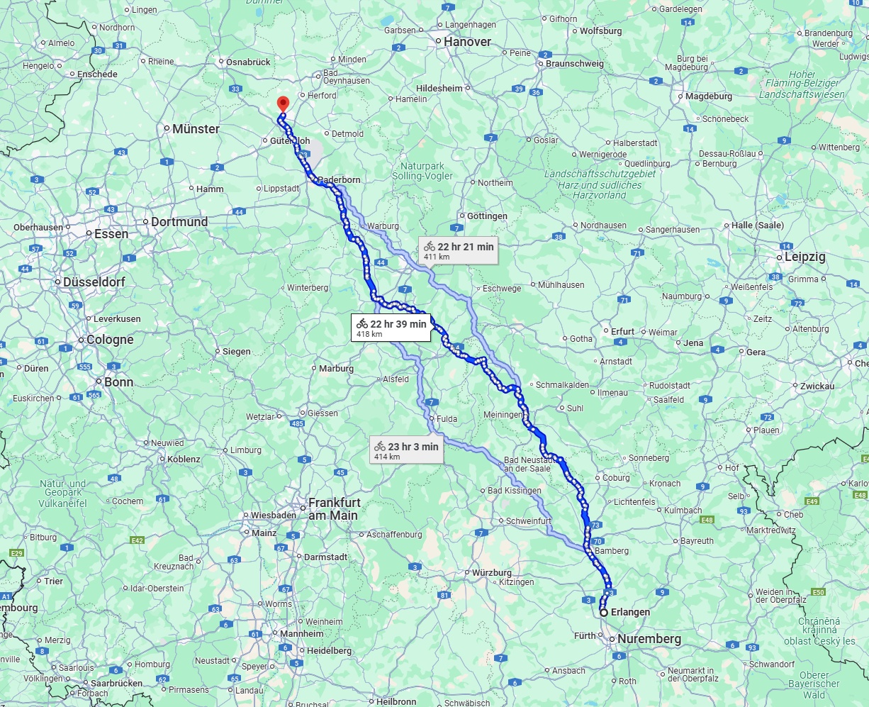 Anreise von Erlangen Zu Bielefeld Über 