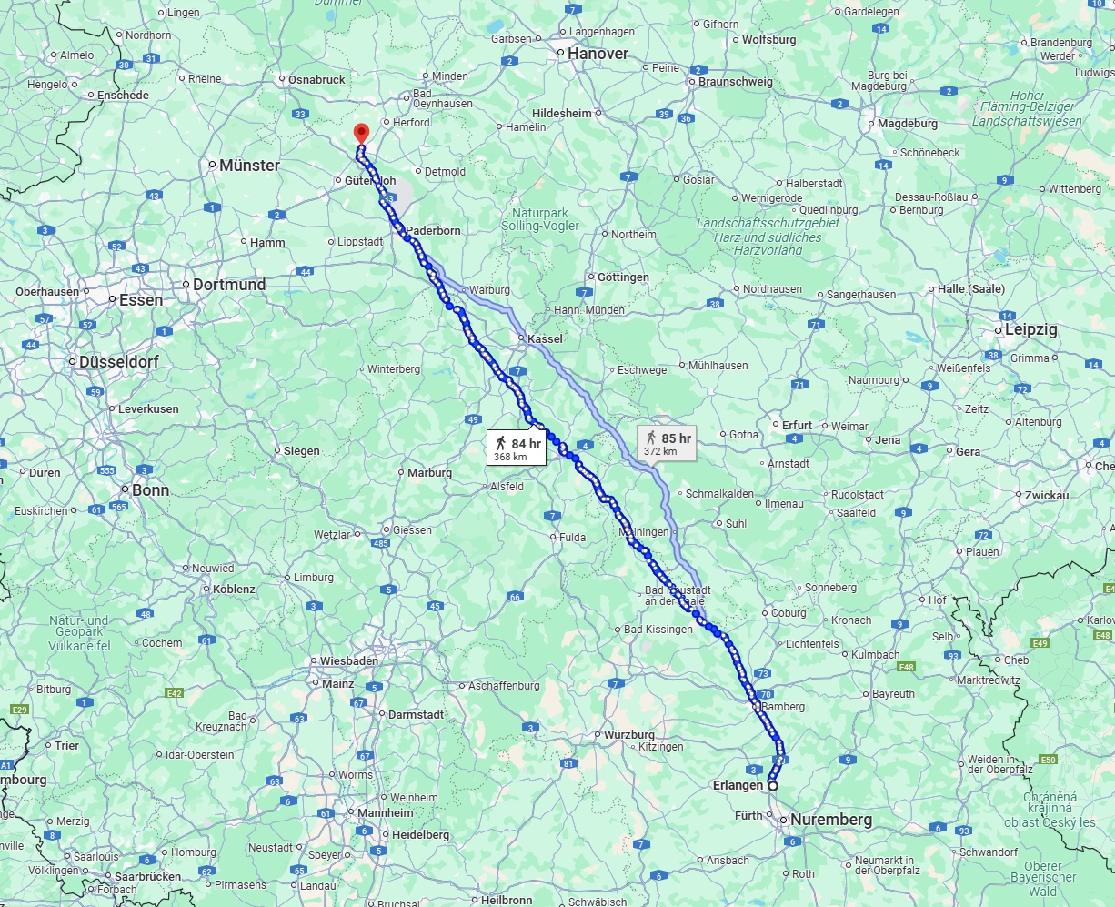 Anreise von Erlangen Zu Bielefeld Über 