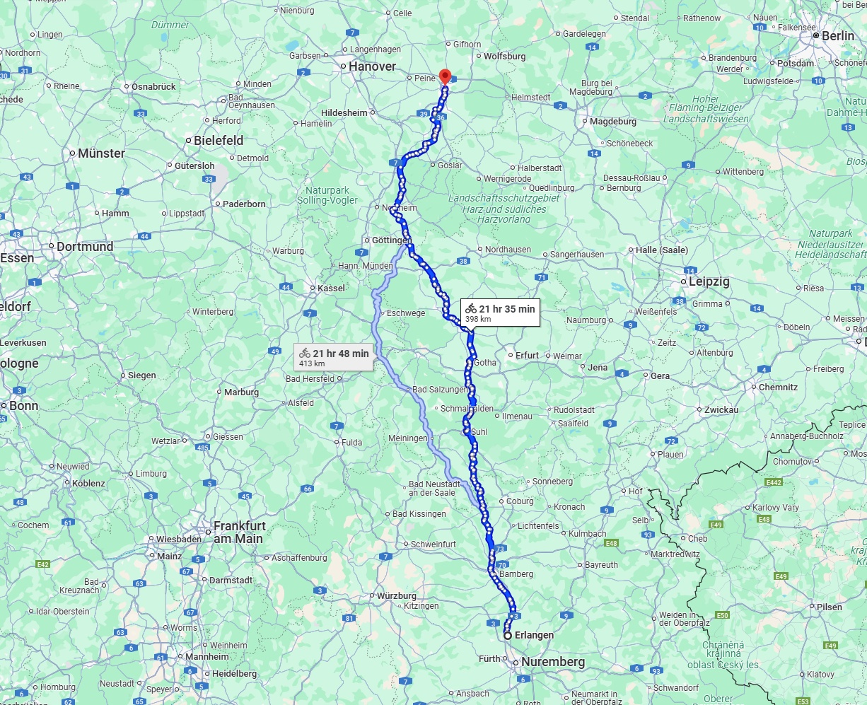 Anreise von Erlangen Zu Braunschweig Über 