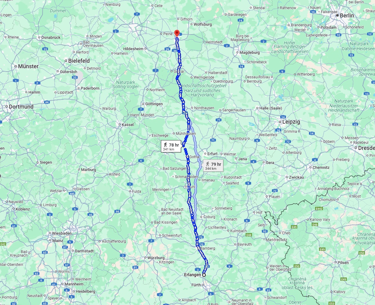 Anreise von Erlangen Zu Braunschweig Über 