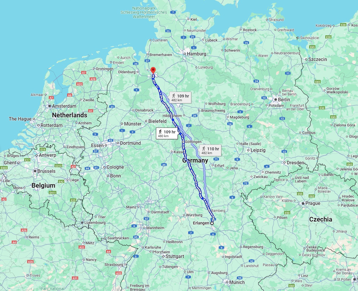 Anreise von Erlangen Zu Bremen Über 