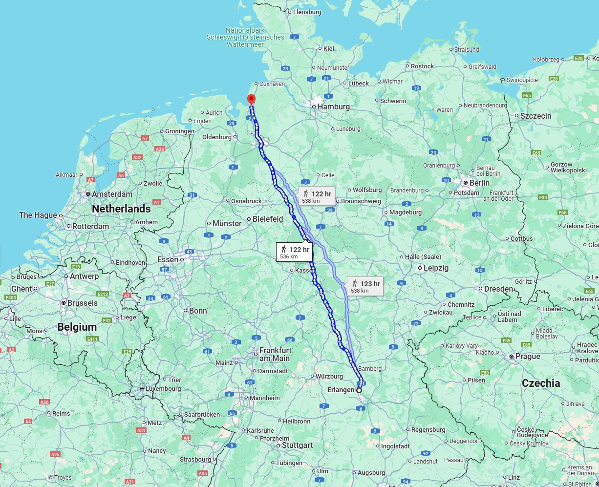 Anreise von Erlangen Zu Bremerhaven Über 