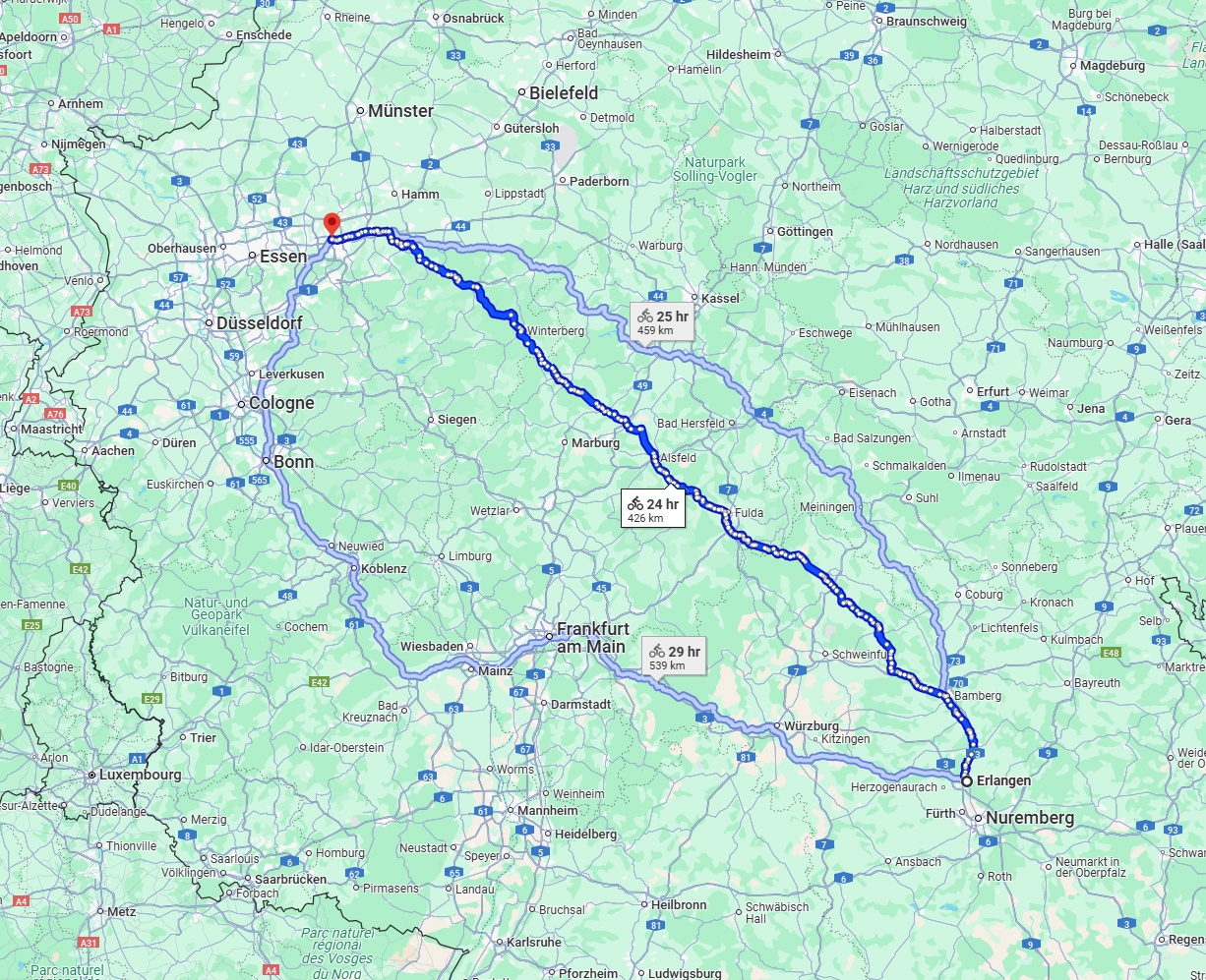Anreise von Erlangen Zu Dortmund Über 