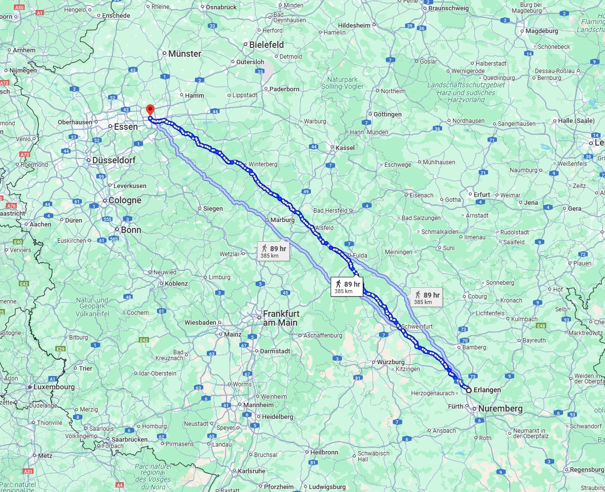 Anreise von Erlangen Zu Dortmund Über 