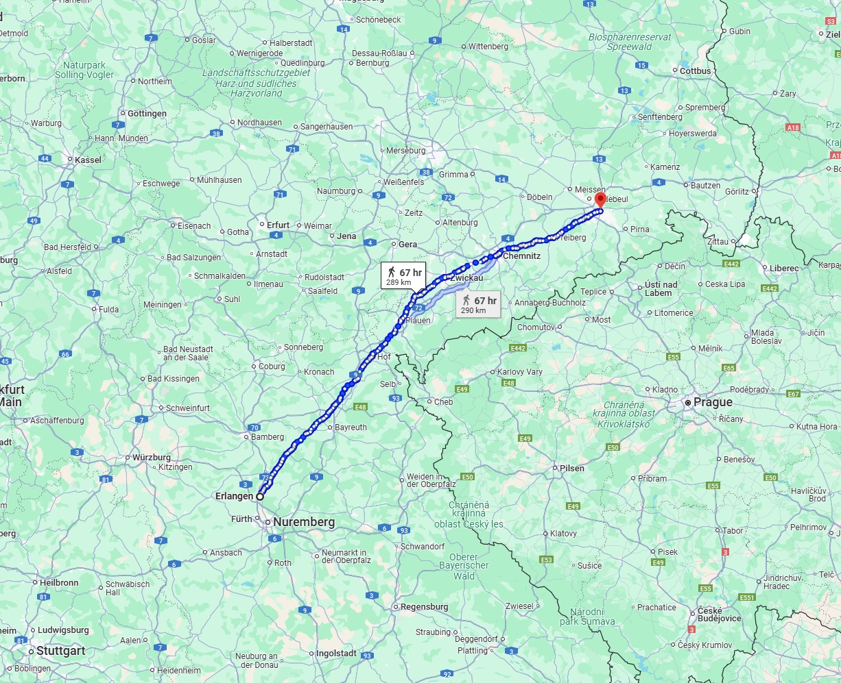 Anreise von Erlangen Zu Dresden Über 