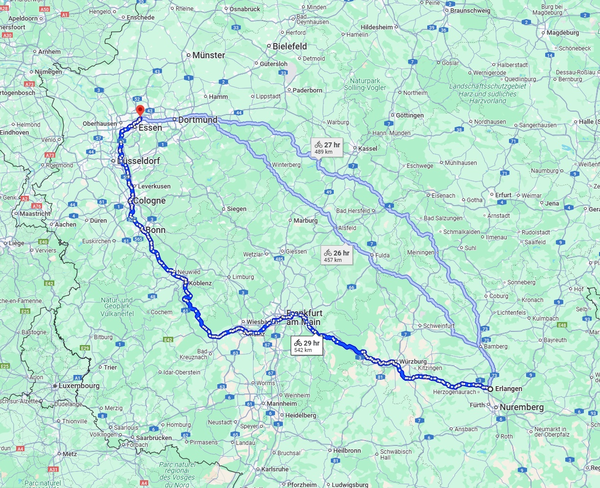 Anreise von Erlangen Zu Gelsenkirchen Über 