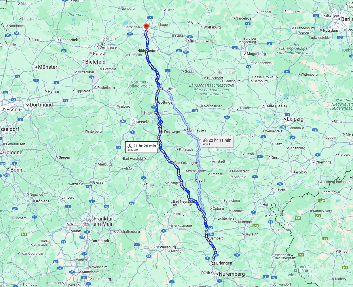 Anreise von Erlangen Zu Hannover Über 