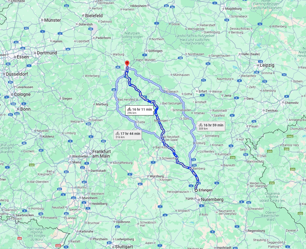 Anreise von Erlangen Zu Kassel Über 