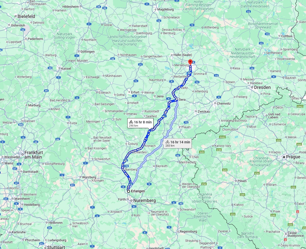 Anreise von Erlangen Zu Leipzig Über 