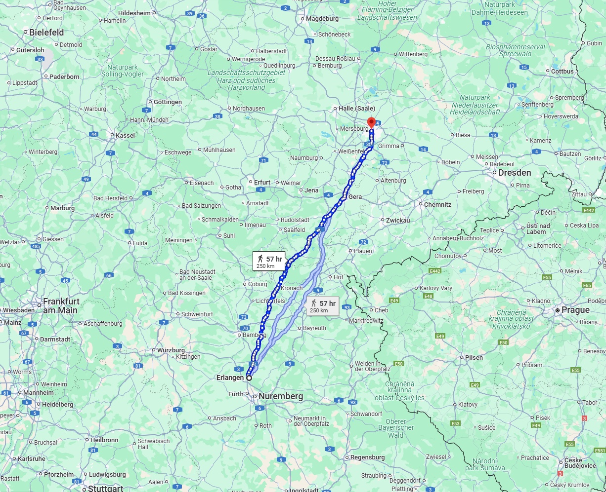 Anreise von Erlangen Zu Leipzig Über 