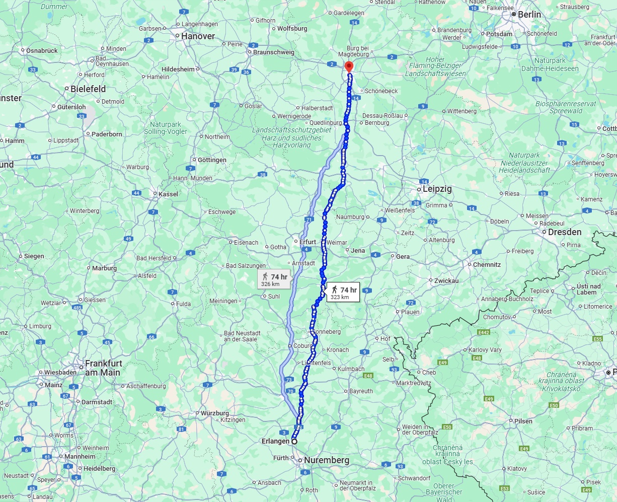 Anreise von Erlangen Zu Magdeburg Über 