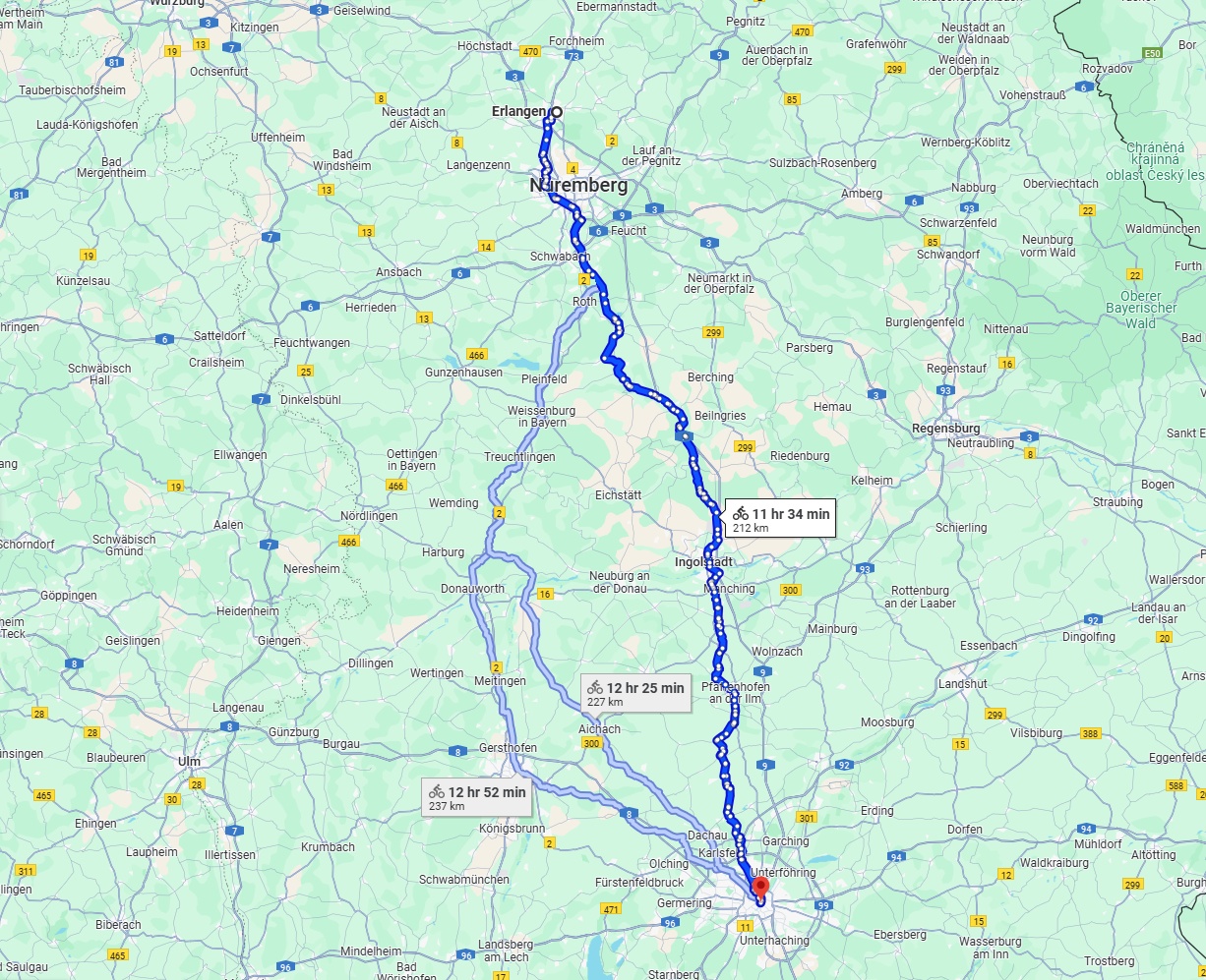 Anreise von Erlangen Zu München Über 
