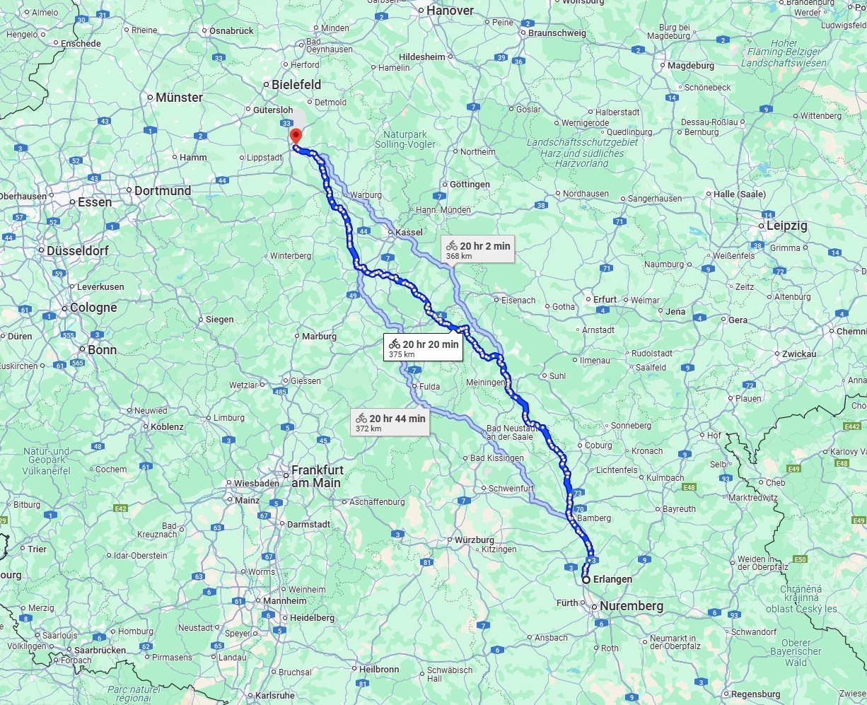 Anreise von Erlangen Zu Paderborn Über 
