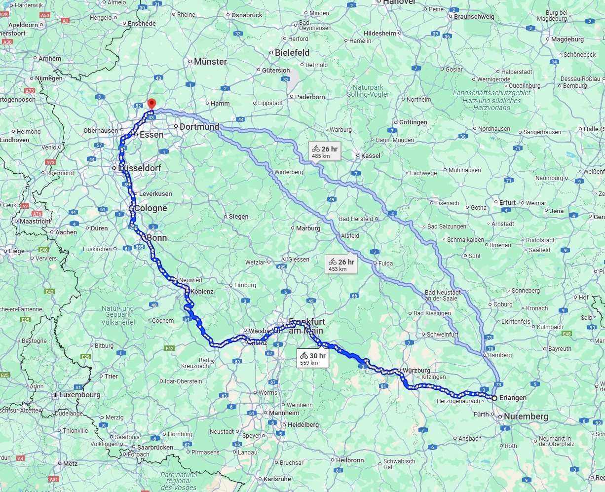 Anreise von Erlangen Zu Recklinghausen Über 