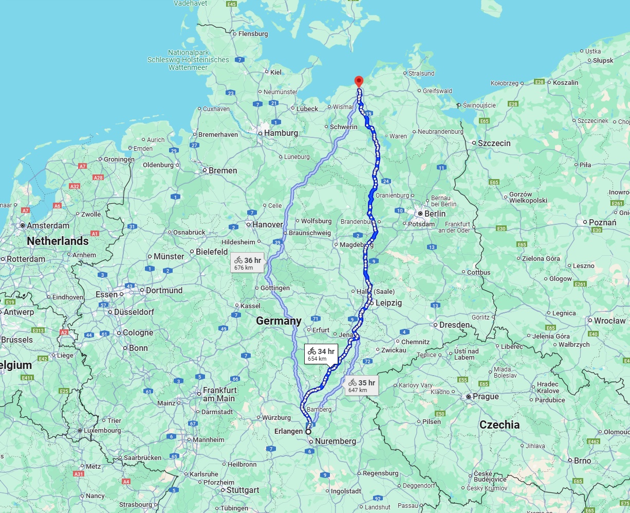 Anreise von Erlangen Zu Rostock Über 