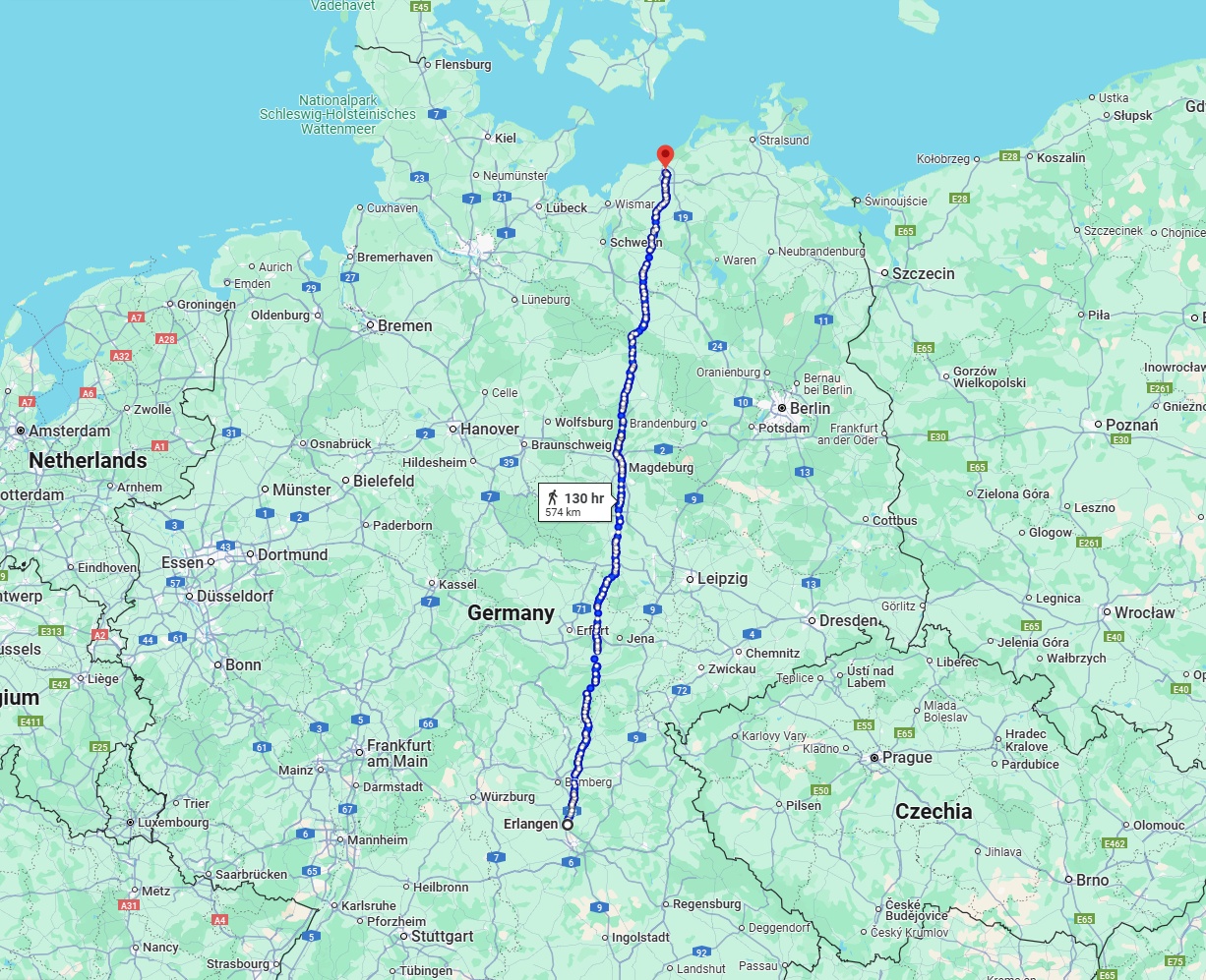 Anreise von Erlangen Zu Rostock Über 