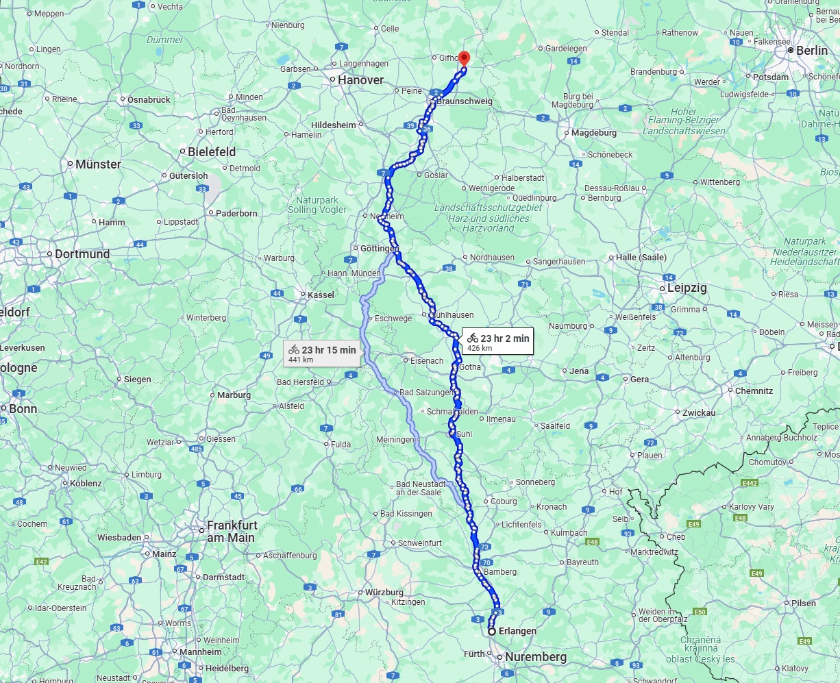 Anreise von Erlangen Zu Wolfsburg Über 