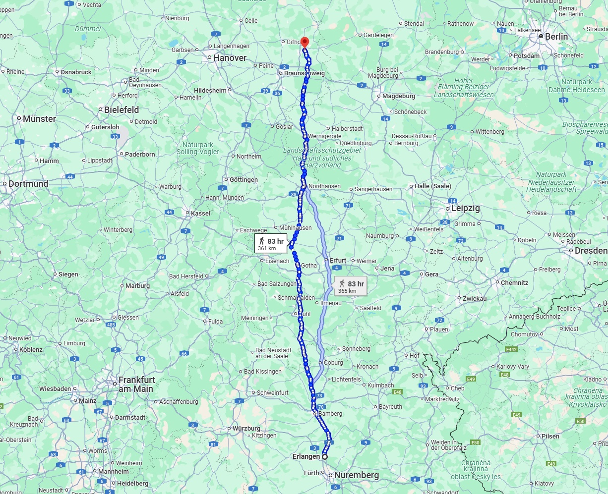 Anreise von Erlangen Zu Wolfsburg Über 