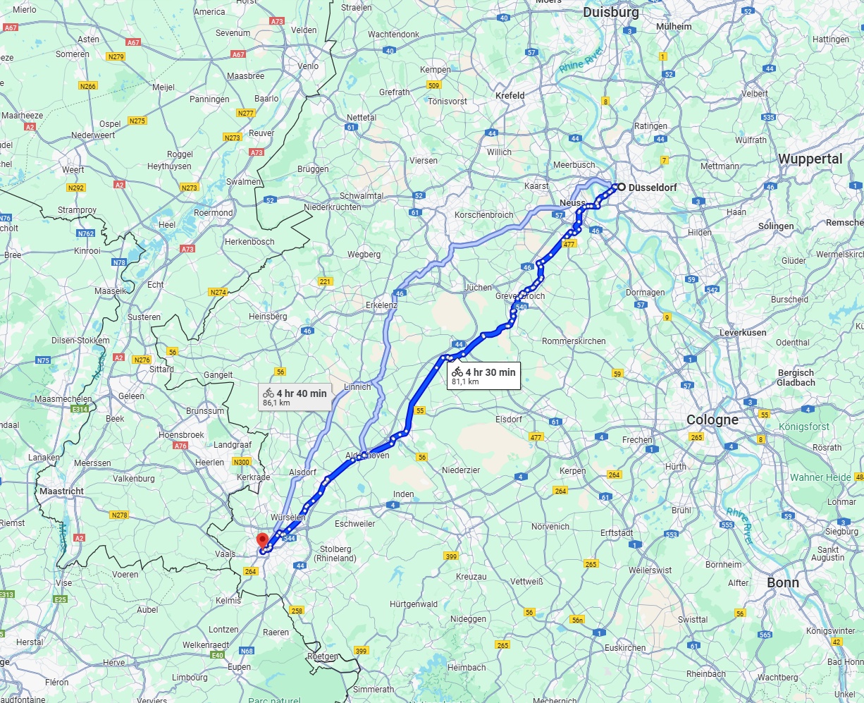 Anreise von Düsseldorf Zu Aachen Über 