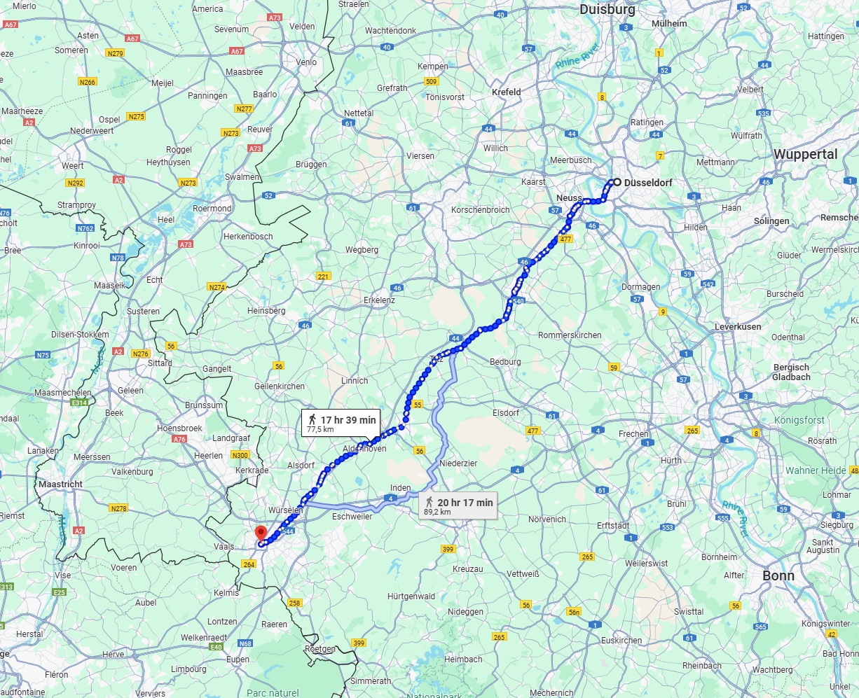 Anreise von Düsseldorf Zu Aachen Über 